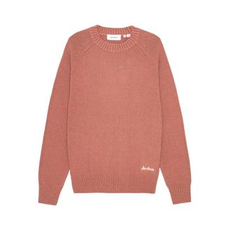 Les Deux Round-neck Knitwear, male, Red, Size: M Brad Roundneck Knit