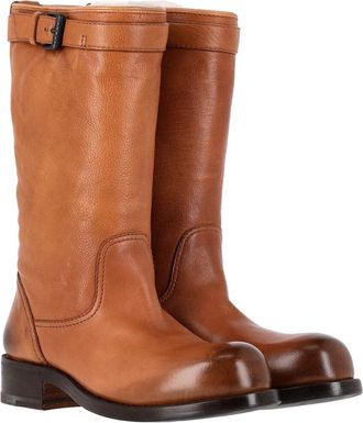 Bottega Veneta Womens Leather Biker Boot (Authentic Pre-Loved)