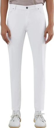 Roberto Ricci Design Pant Techno Wash - Heren - Slim Fit Broeken - Wit - S - Broeken
