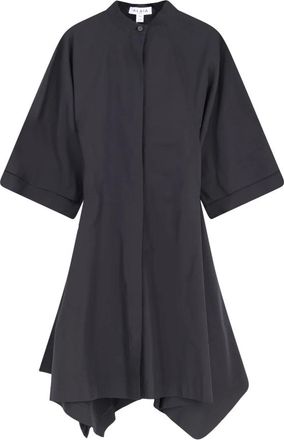Alaia Overhemdjurk - Dames - Shirt Kleedjes - Zwart - 2XS - Katoen - Kleedjes