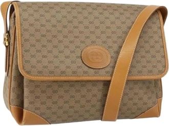 Gucci Pre-owned Cross Body Bags, female, Beige, Size: ONE SIZE Pre-owned Plastic Cross Body Bag