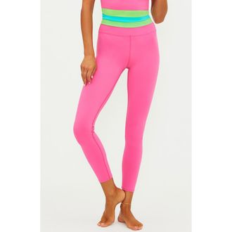 Beach Riot Trinity High Waist Leggings in Strawberry at Nordstrom, Size X-Large