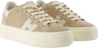 Hogan Womens H705 Sneaker Beige Calfskin