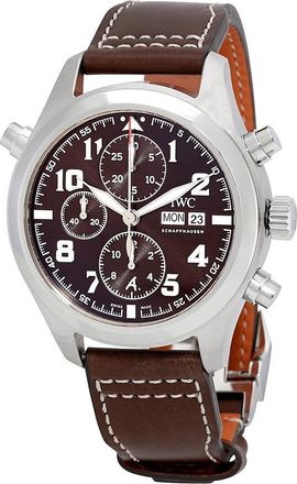 IWC Pre-owned IWC Pilot Double Chronograph Automatic Mens Watch IW371808