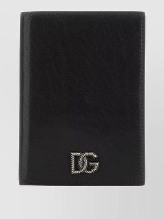 Dolce & Gabbana calf leather passport holder