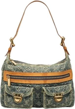 Louis Vuitton Pre-owned Baggy - unisex - Vintage Schoudertas - Blauw - ONE Size - Leer - Vintage