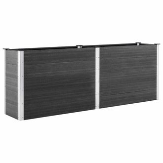 Berkfield Home Garden Raised Bed 250x50x91 cm WPC Grey | Size: 250 x 50 x 91 cm