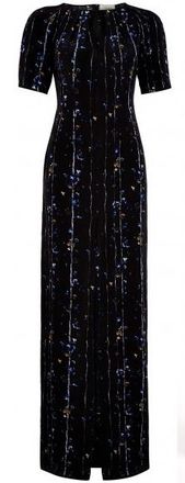 Beulah Jade Linear Floral Gown Size S