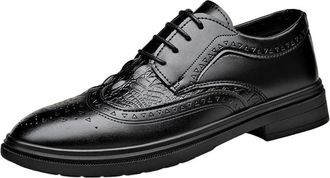 Generic Mens Oxford Brogue Shoes Soft Leather Breathable High End Business Casual Style Youth Trend Design Comfortable Fit Ideal for Office Formal Events or D