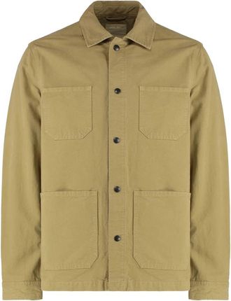 Woolrich Katoenen Overshirt - Heren - Zomerjassen - Groen - L - Katoen - Jassen