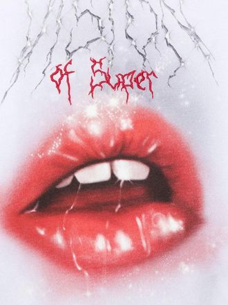 Vision Of Super Rock Mouth Print T-Shirt - White