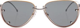 Diesel Pilot Zonnebrillen - unisex - Zonnebrillen - Grijs - 59 MM - Accessoires