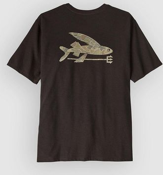 Patagonia Flying Fish Responsibili Camiseta marr&oacute;n
