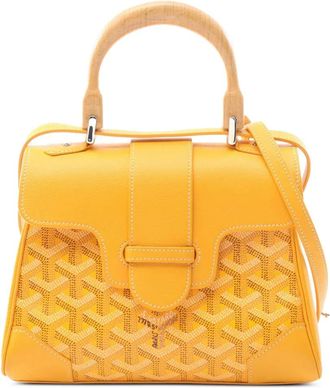 Goyard Borsa a tracolla Saigon Souple mini in tela Goyardine 2010-2025 - Giallo