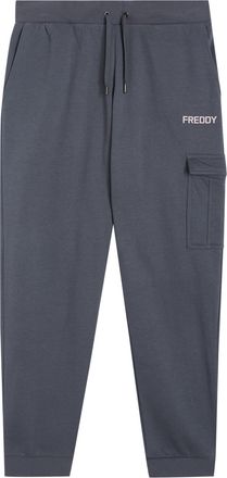Freddy Pantaloni cargo in felpa con tasca applicata