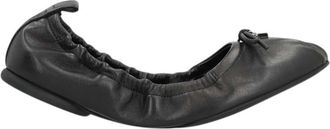 Hogan Black Leather H684 Ballet Flats