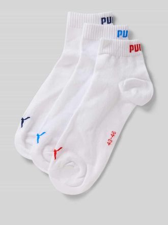 Puma Socken mit Label-Details im 3er-Pack in Weiss, Gr&ouml;&szlig;e 39/42