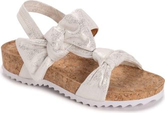 Muk Luks Womens Pansy Sandal in Silver at Nordstrom, Size 11