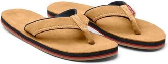 Hari Mari Pier II Leather Flip Flop in Tan at Nordstrom, Size 11