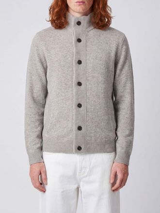Barbour Cardigan in pura lana con collo alto e chiusura a bottoni