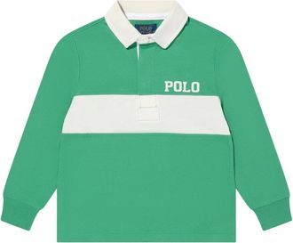 Ralph Lauren Boys Heavy Weight Jersey Rugby Shirt in Green