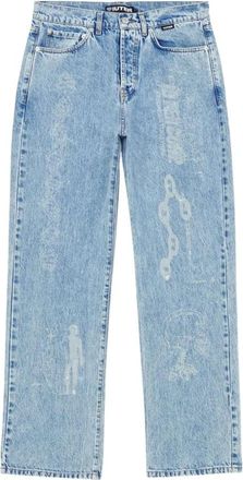 Iuter Klassieke 5-pocket straight leg jeans - Heren - Regular Fit Jeans - Blauw - W45 - Denim - Jeans
