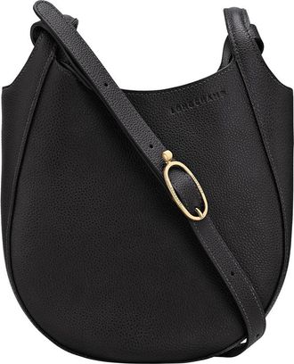 Longchamp Small Le Foulonne Leather Crossbody Bag in Black at Nordstrom