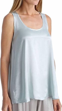 Pj Harlow Laura Pleated Back Camisole In Morning Blue