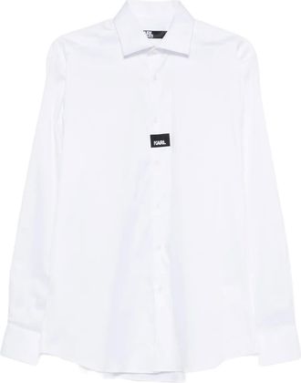 Karl Lagerfeld Overhemd met logopatroon - Wit
