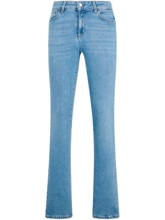 Liu Jo slim-cut rhinestone jeans - women - Lyocell/Cotton/Elastomultiester/Cotton/Polyester - 26 - Blue