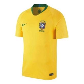 Nike Brasil 2018 Home Jersey Brazil Football Jersey Fan Edition Yellow 893856-749