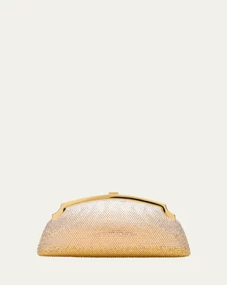 Judith Leiber Mini Venetian Gradient Crystal Clutch Bag