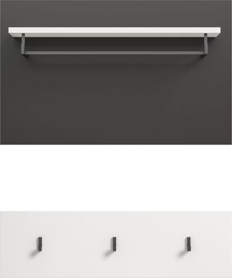 Inosign Garderobenpaneel »REHAT, TOPSELLER!, 2-teilig, bestehend aus: Paneel & Hakenleiste« in verschiedenen Farben erhältlich, 1 Stk. tlg. Paneel, Hakenleist