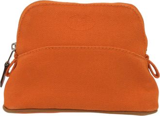 Hermès Orange Cotton Elastane Pouch (Pre-Owned)