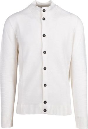 KANGRA Truien & Vesten, Heren, Beige, L, Wol, Giubbino a lupetto con bottoni