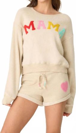 PJ Salvage Womens For The Mama Short In Oatmeal