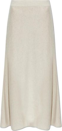 Lisa Yang Torie Skirt - Dames - Maxi Rokken - Beige - S - Leer - Rokken