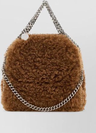 Stella McCartney falabella alter mat shearling crossbody bag