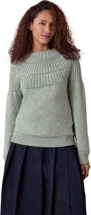 Celtic & Co. Rib Stitch Yoke Oversized Jumper in Dark Skylight at Nordstrom, Size X-Small