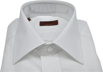 Barba Formal Shirt - Heren - Zakelijke Overhemden - Wit - 3XL - Katoen - Overhemden