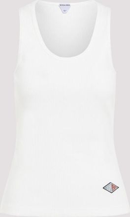 Bottega Veneta White Cotton Tank Top