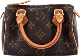 Louis Vuitton Brown Monogram Canvas Speedy Mini Hl (Authentic Pre-Loved)