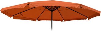 Hhg Nunca Usado] Funda De Recambio Para Sombrilla Meran Pro, Sombrilla De Mercado Para Hosteler&iacute;a Con Fald&oacute;n &Oslash; 5m, Poli&eacute;ster, Terracota