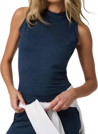 Vuori Clothing Halo Muscle Tank In Blue Coast Heather