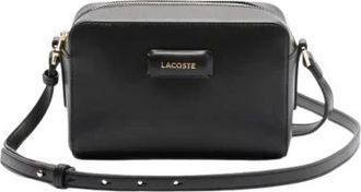 Lacoste Schoudertas Zwart Klein Piqu&eacute; - Dames - Schoudertassen - Zwart - ONE Size - Tassen
