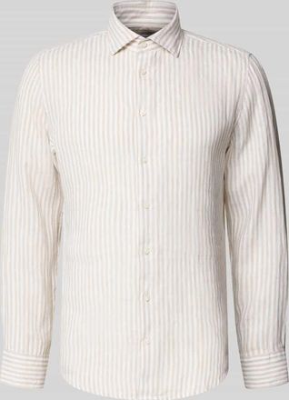 Seidensticker Slim Fit Business-Hemd mit Kentkragen in Sand, Gr&ouml;&szlig;e 38