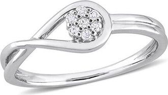 Rina Limor Silver 0.07 Ct. Tw. Diamond Ring