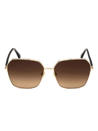 Tom Ford Eyewear Claudia zonnebril met vierkant montuur - Goud