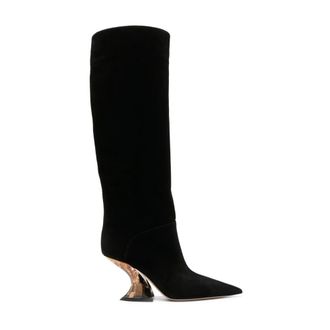 Casadei Schoenen, Dames, Zwart, 36 EU, Leer, Elodie Heeled Boot