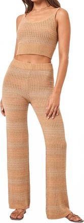 L*Space Encinitas Knit Pant In Brown